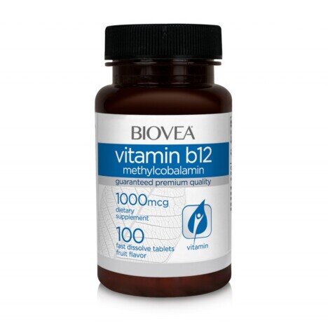 Biovea Vitamina B12 (Metilcobalamina) 1000 mcg 100 comprimate (dizolvare rapida)